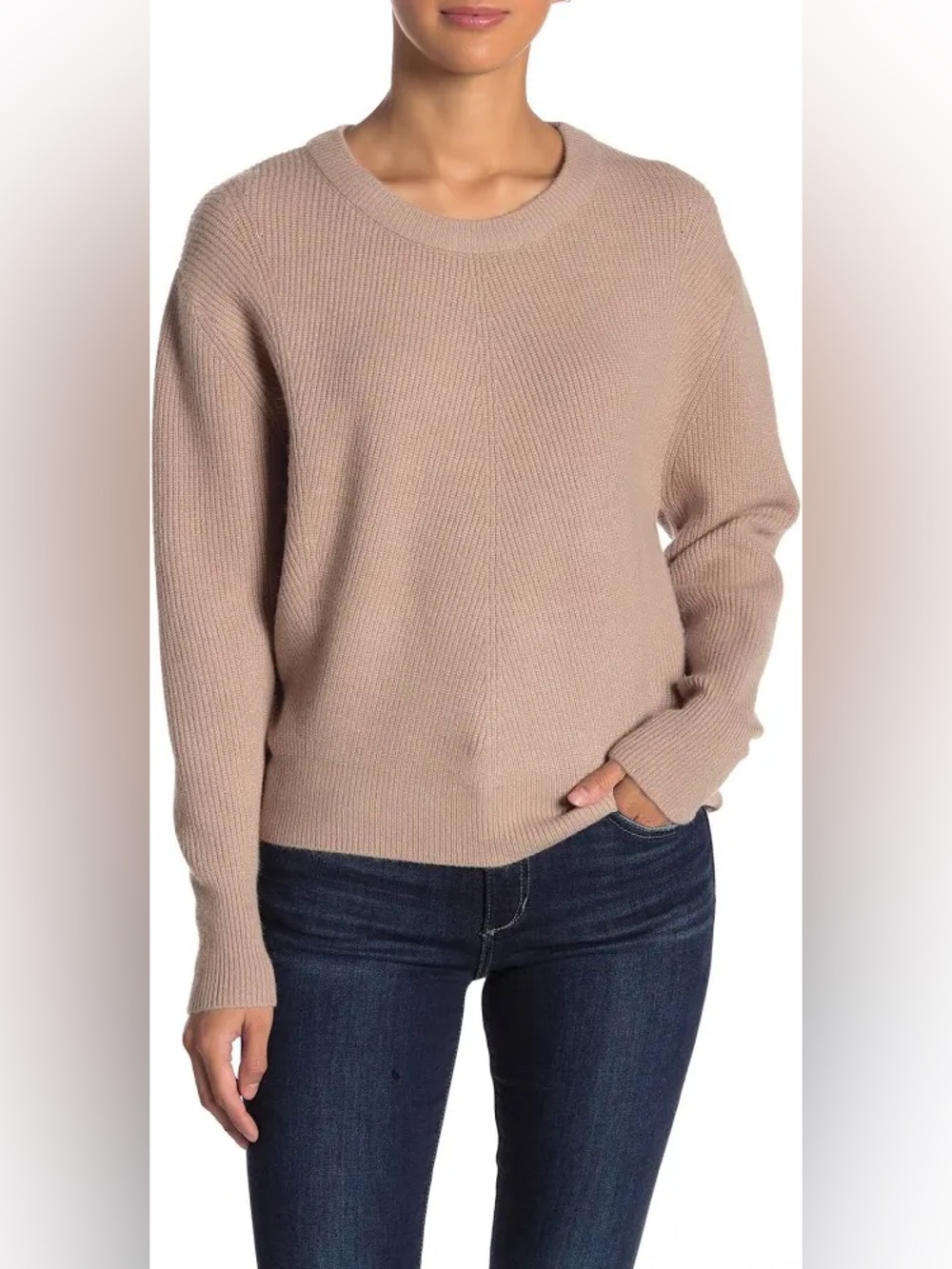Elodie Perfect Pullover Sweater- Taupe